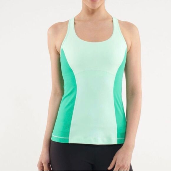 Lululemon Run Pace Mint Green Racerback Tank Top - Picture 1 of 11